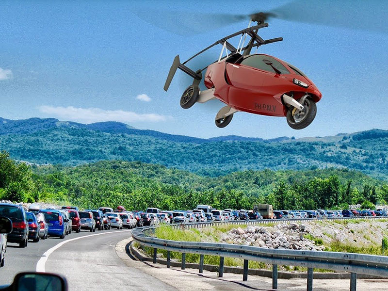 شاهد أول سيارة مدنية طائرة بالعالم